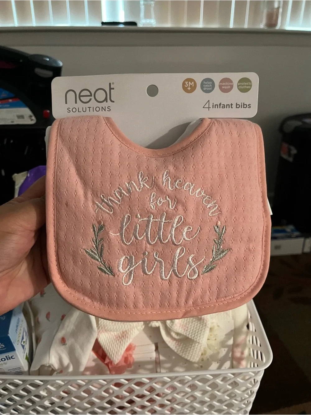 Pink babygirl Newborn to 3M basket